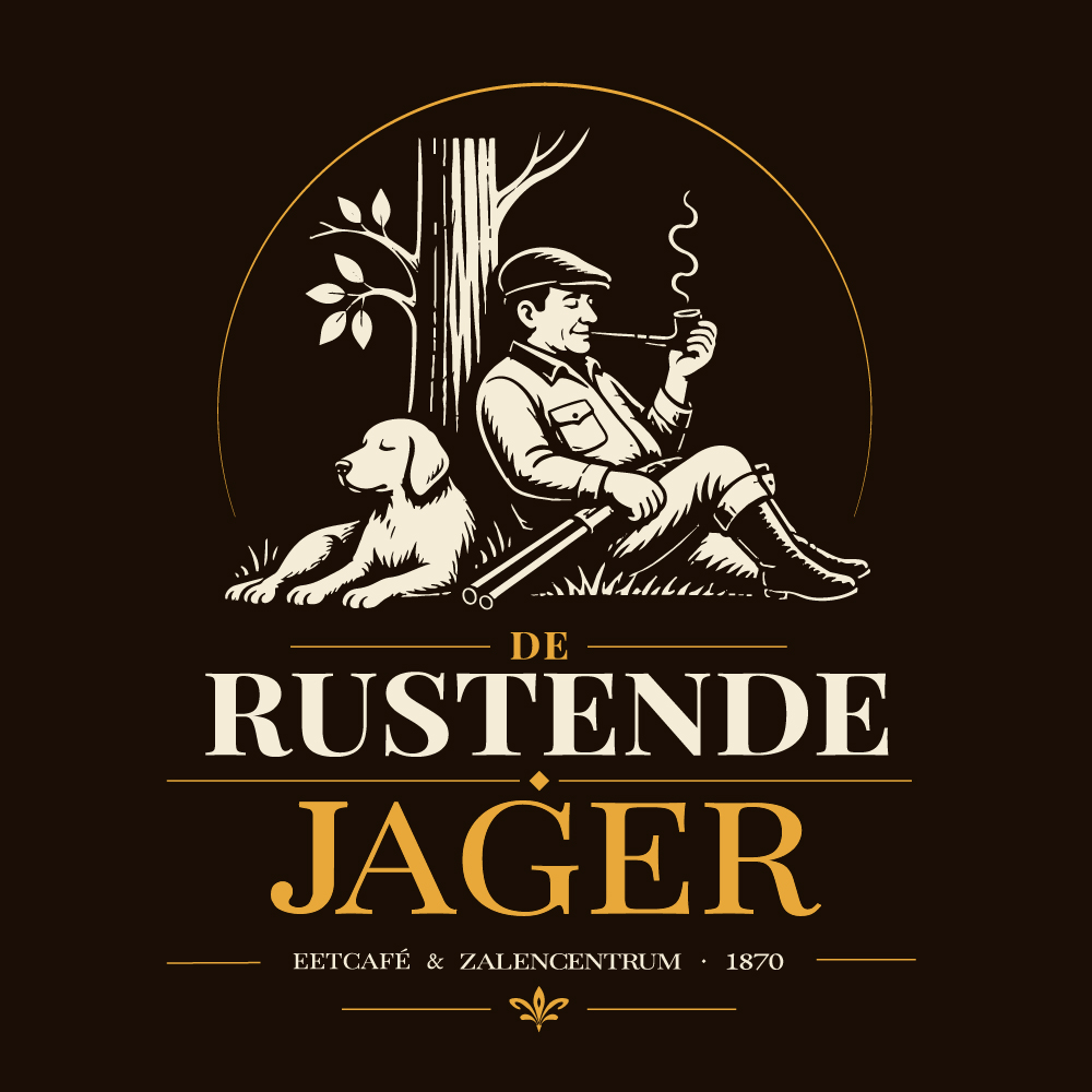Logo De Rustende Jager – eetcafé en zalencentrum in Oldeholtpade